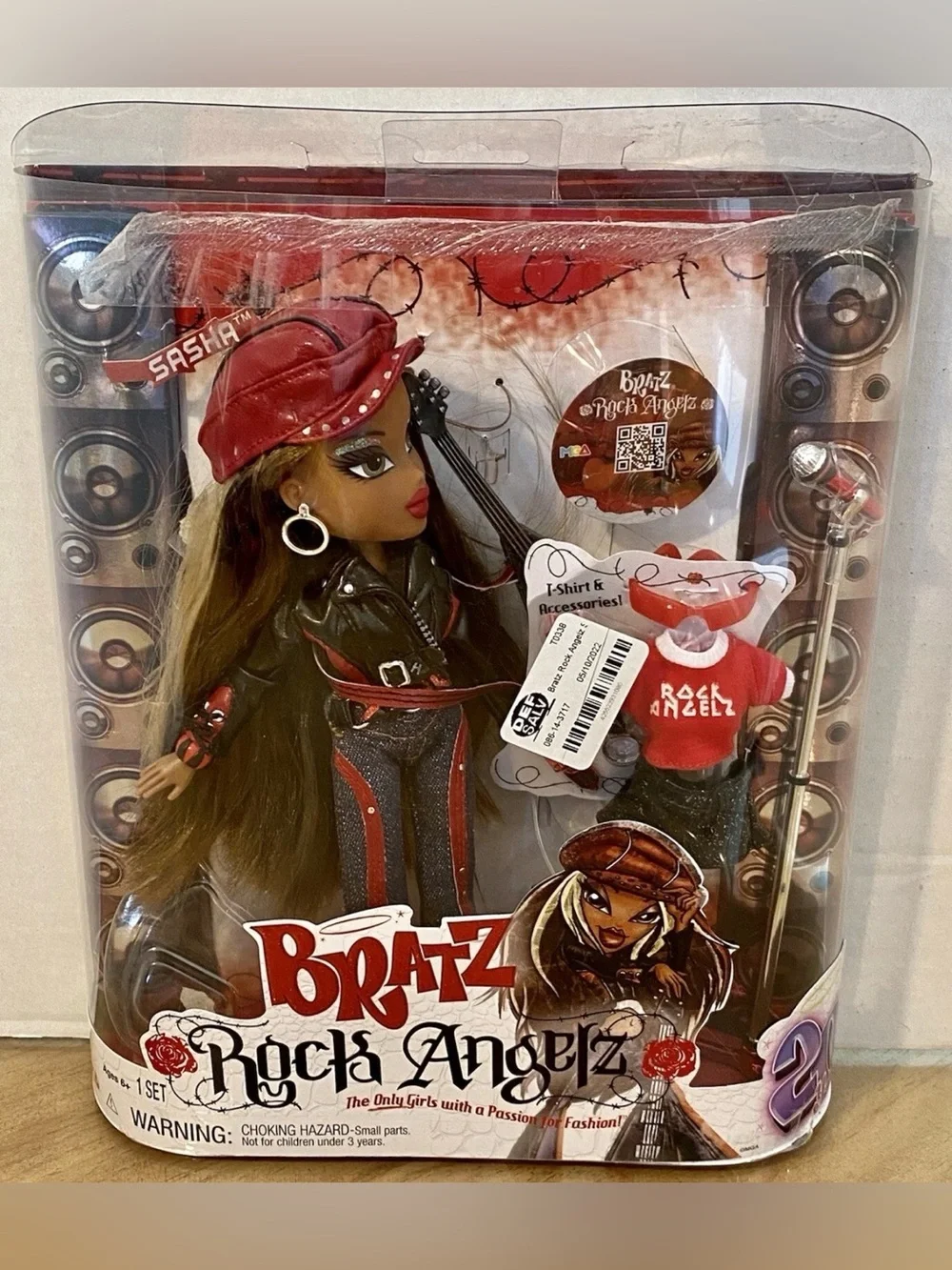 Bratz SASHA Rock Angelz Collectibles 20th Anniversary 2021 Release Open Box